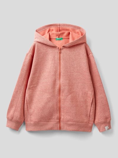 Benetton Recycled Fabric Hoodie Kinderen Rood | BE520718