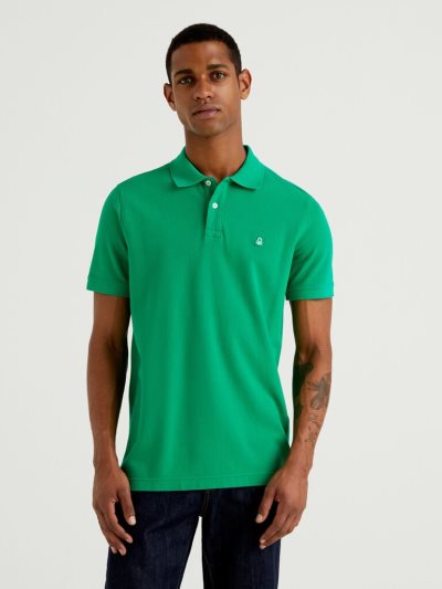 Benetton Regular Fit Short Sleeve Polos Heren Groen | BE155691