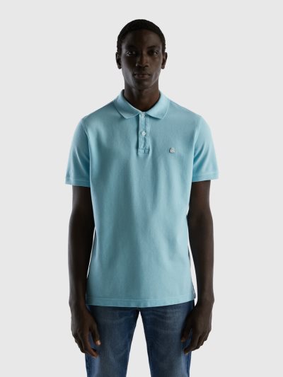 Benetton Regular Fit Short Sleeve Polos Heren Turquoise | BE408139