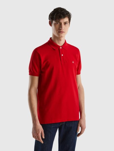 Benetton Regular Fit Short Sleeve Polos Heren Rood | BE951162