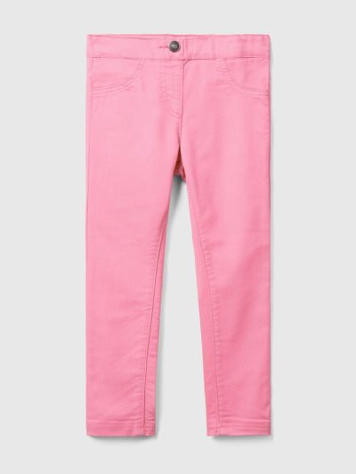 Benetton Stretch Katoenen Blend Jeggings Kinderen Roze | BE575032