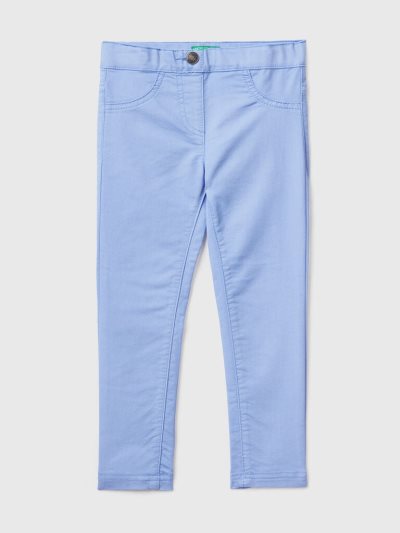 Benetton Stretch Katoenen Blend Jeggings Kinderen Periwinkle | BE998004