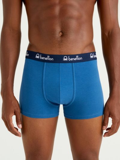 Benetton Stretch Organic Katoenen Boxers Heren Blauw | BE244643