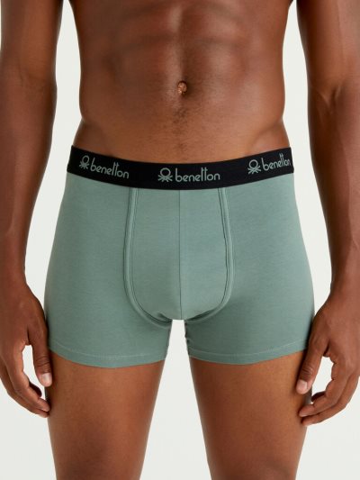 Benetton Stretch Organic Katoenen Boxers Heren Lichtgrijs | BE746516