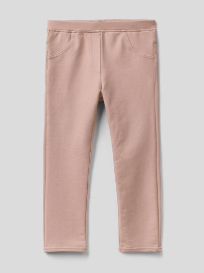 Benetton Stretch Sweat Jeggings Kinderen Roze | BE408218