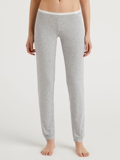 Benetton Stretch Viscose Joggingbroek Dames Grijs | BE024770