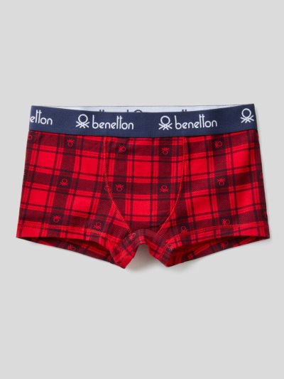 Benetton Tartan Boxers Kinderen Rood | BE952447