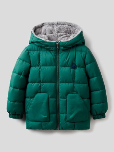 Benetton Teddy Interior Padded Jackets Kinderen Groen | BE483533