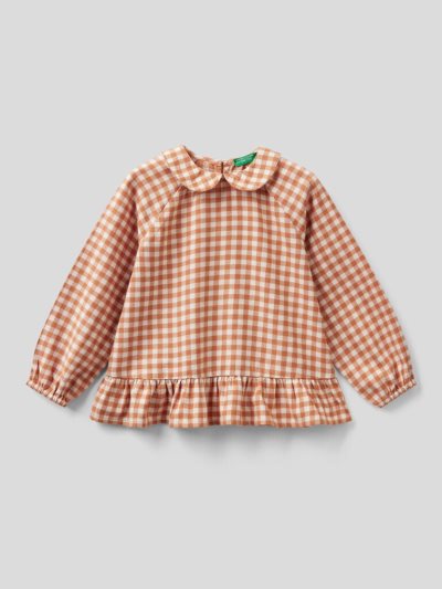 Benetton Vichy Flannel Overhemd Kinderen Roze | BE901199