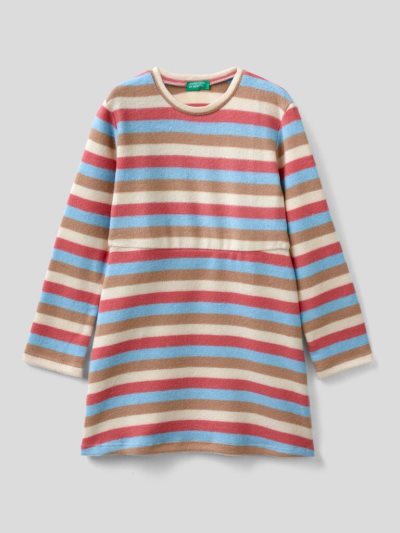 Benetton Warm Gestreept Jurken Kinderen Multi-color | BE503199