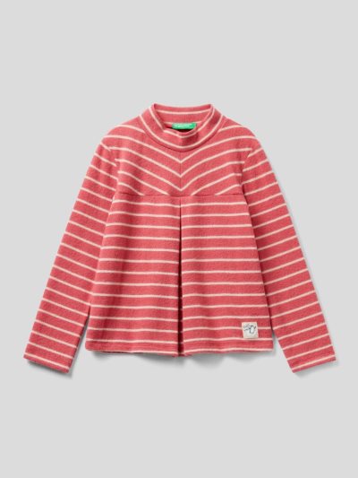 Benetton Warm Gestreept Long Sleeve T-shirts Kinderen Salmon | BE017923