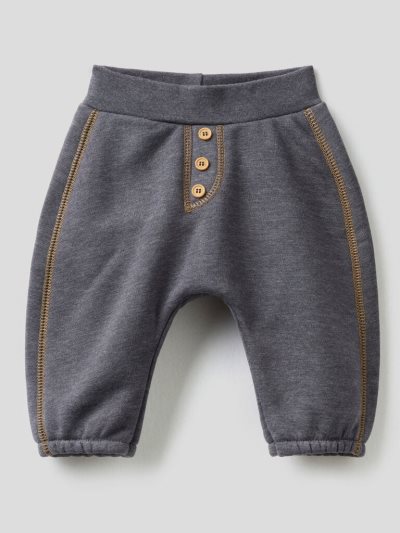 Benetton Warm Marl Fabric Broek Kinderen Donkergrijs | BE835129