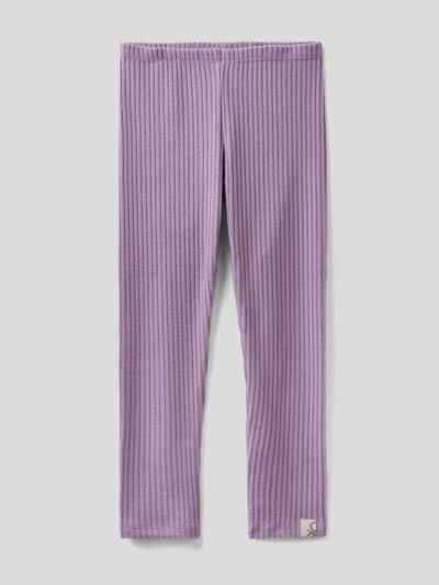 Benetton Warm Recycled Fabric Leggings Kinderen Lilac | BE251004