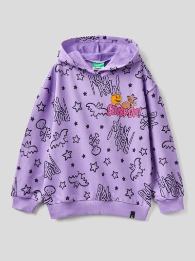 Benetton Warm Scooby-doo Hoodie Kinderen Lilac | BE690043