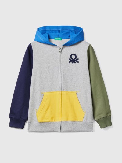 Benetton Zip-up Hoodie Kinderen Multi-color | BE728854