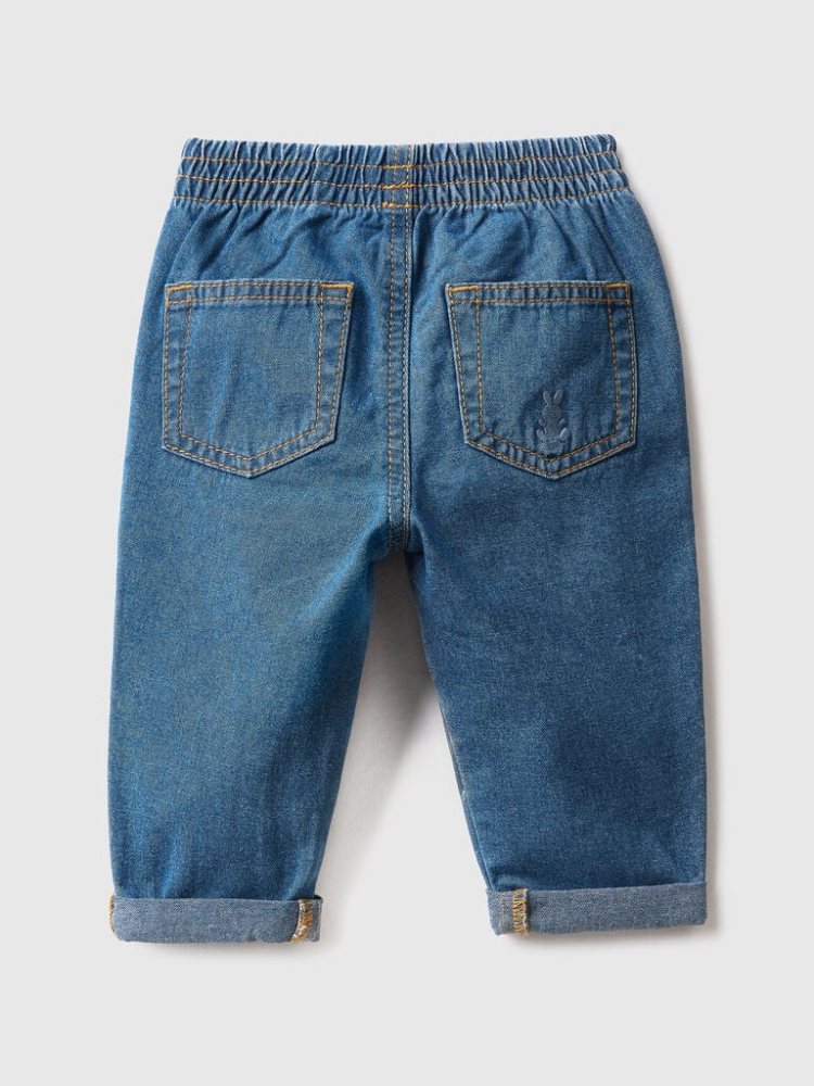 Benetton 100% Katoenen Denim Jeans Kinderen Lichtblauw | BE074896