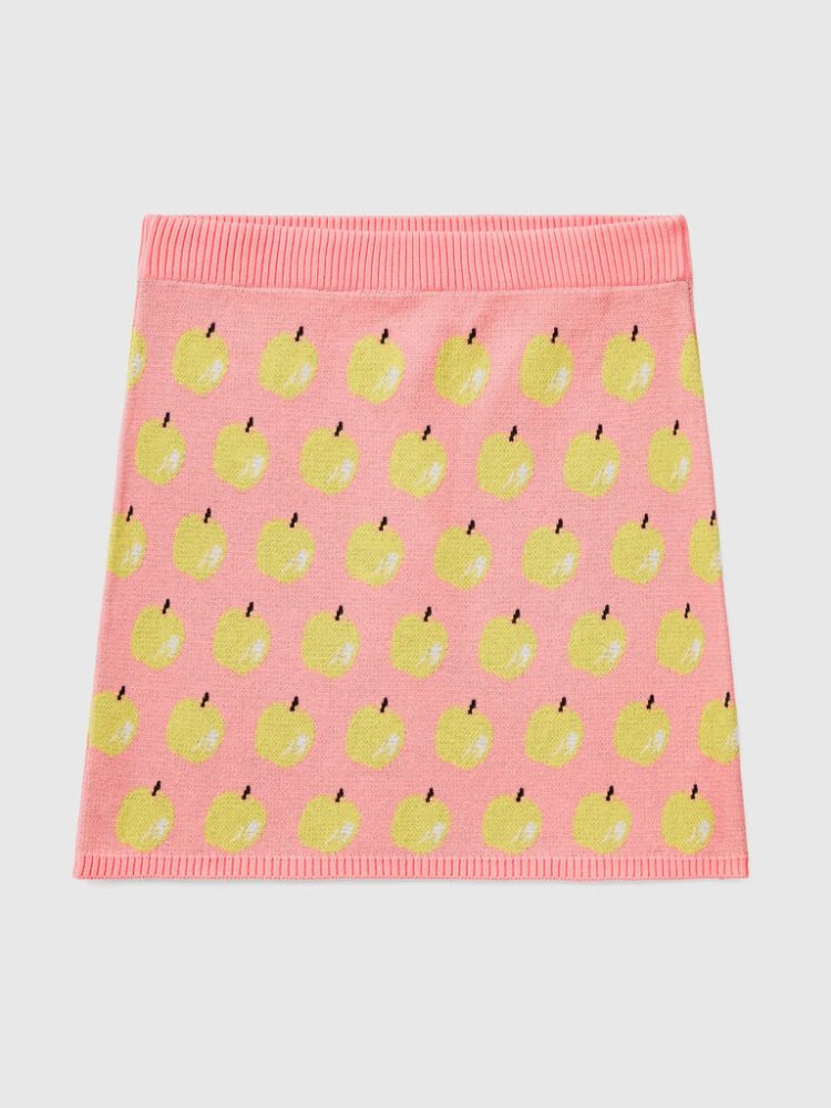 Benetton Apple Pattern Mini Rokken Dames Roze | BE757022