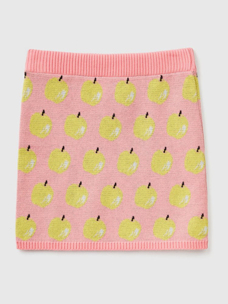 Benetton Apple Pattern Mini Rokken Kinderen Roze | BE045030