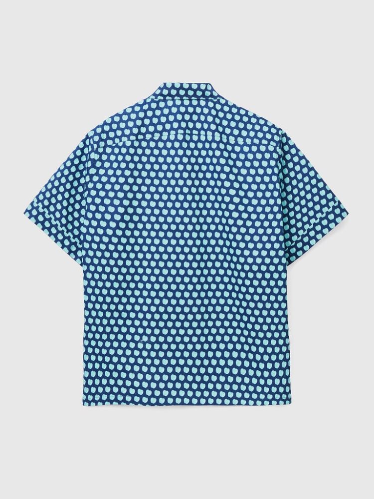 Benetton Apple Pattern Overhemd Heren Blauw | BE322955