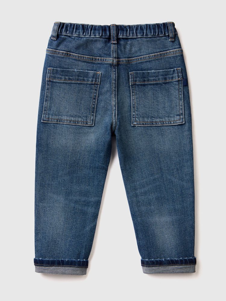 Benetton Baggy Fit Jeans Kinderen Blauw | BE208544