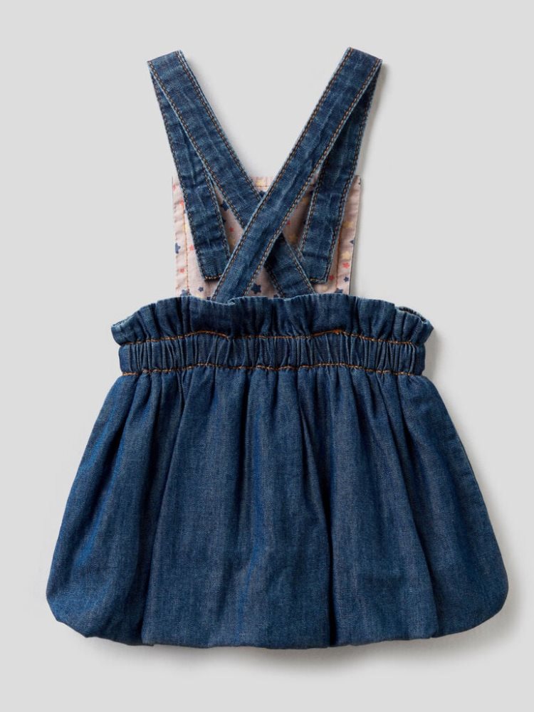 Benetton Balloon Dungaree Dungarees Kinderen Donkerblauw | BE332683