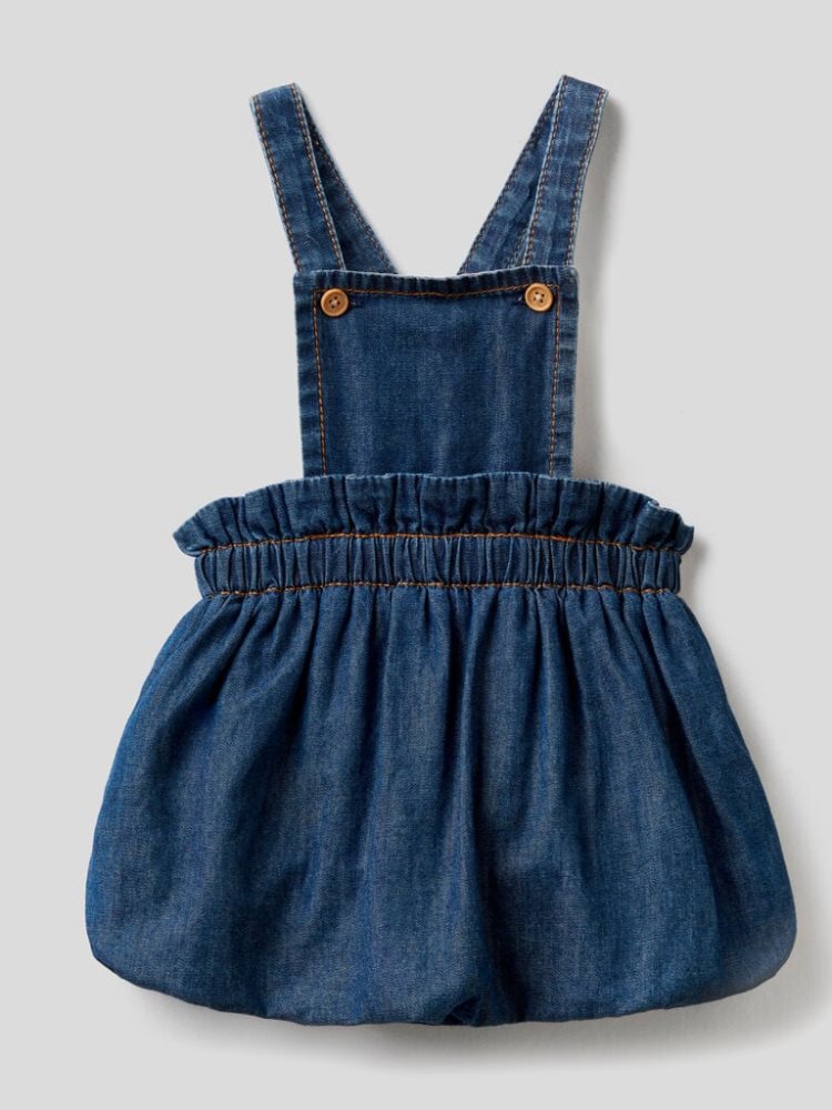 Benetton Balloon Dungaree Dungarees Kinderen Donkerblauw | BE332683