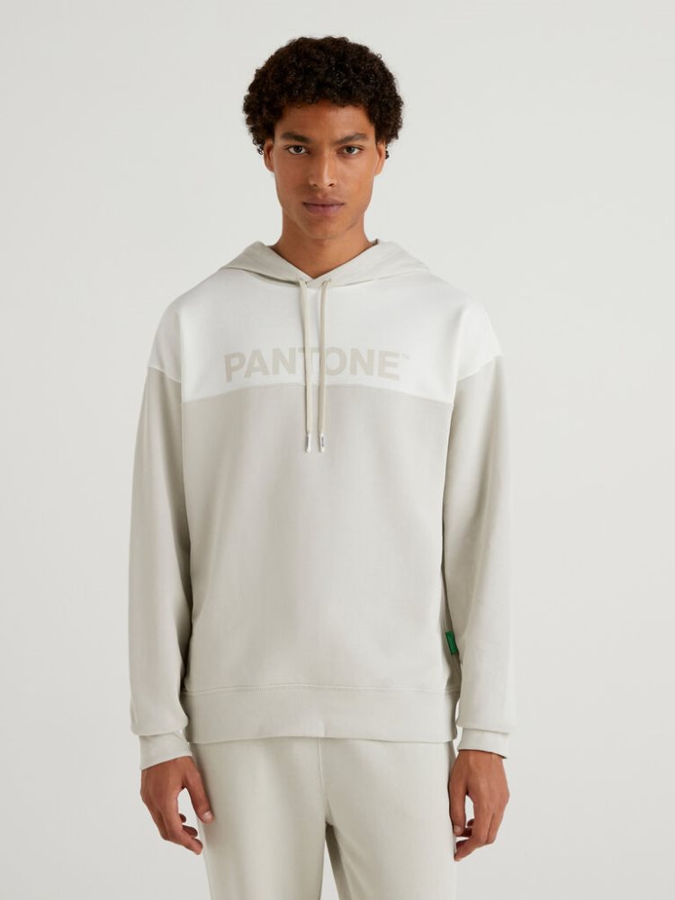 Benetton Benettonxpantone™ Hoodie Heren Lichtgrijs | BE401574