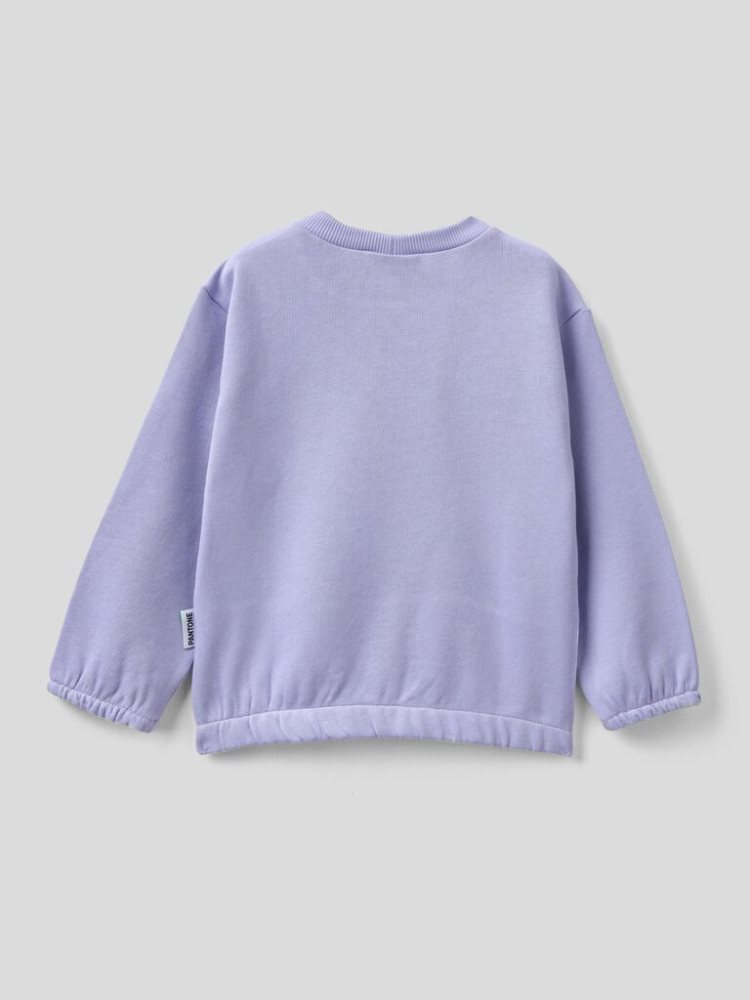 Benetton Benettonxpantone™ Print Sweatshirt Kinderen Lilac | BE108660