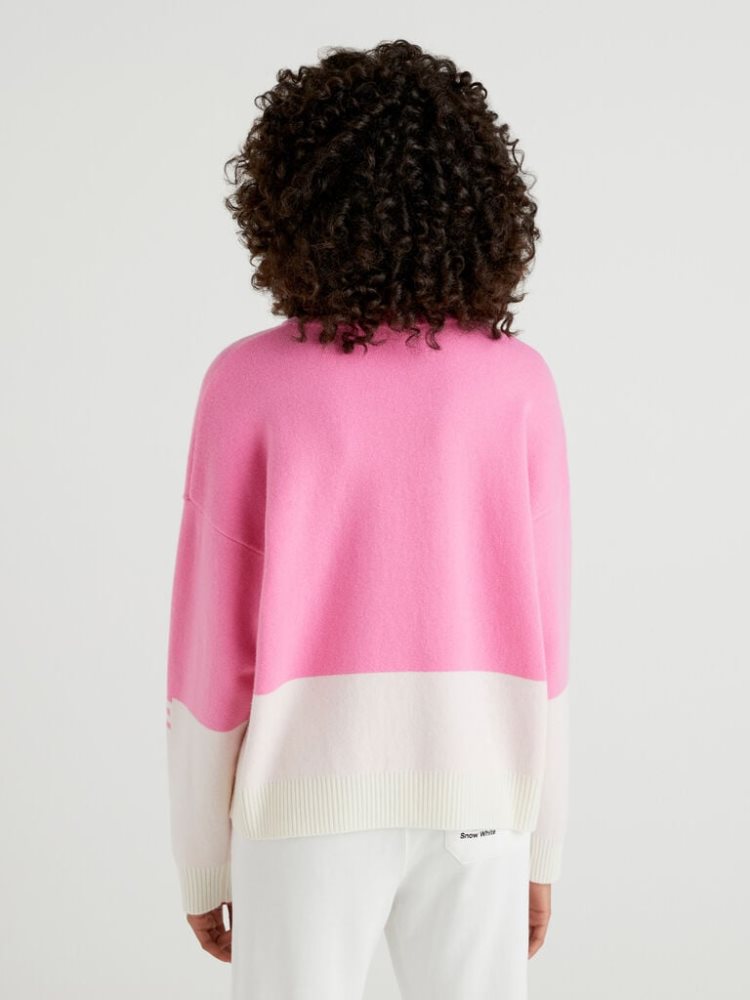 Benetton Benettonxpantone™ Turtleneck High Neck Sweaters Dames Roze | BE739178