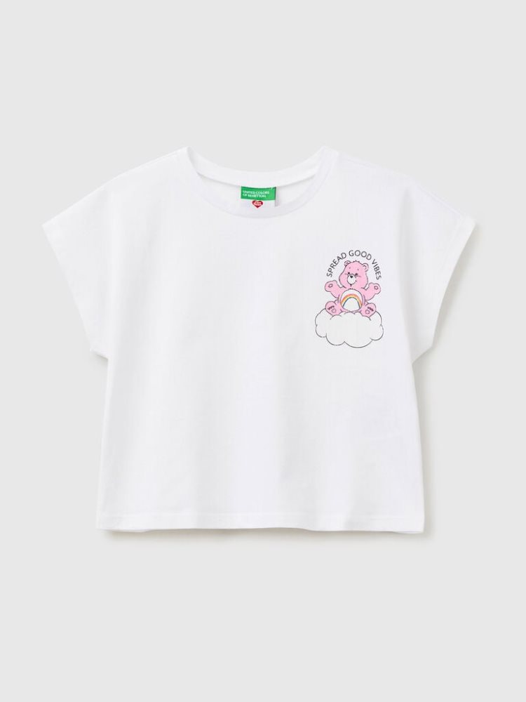 Benetton Care Bears™ Print Short Sleeve T-shirts Kinderen Wit | BE041926