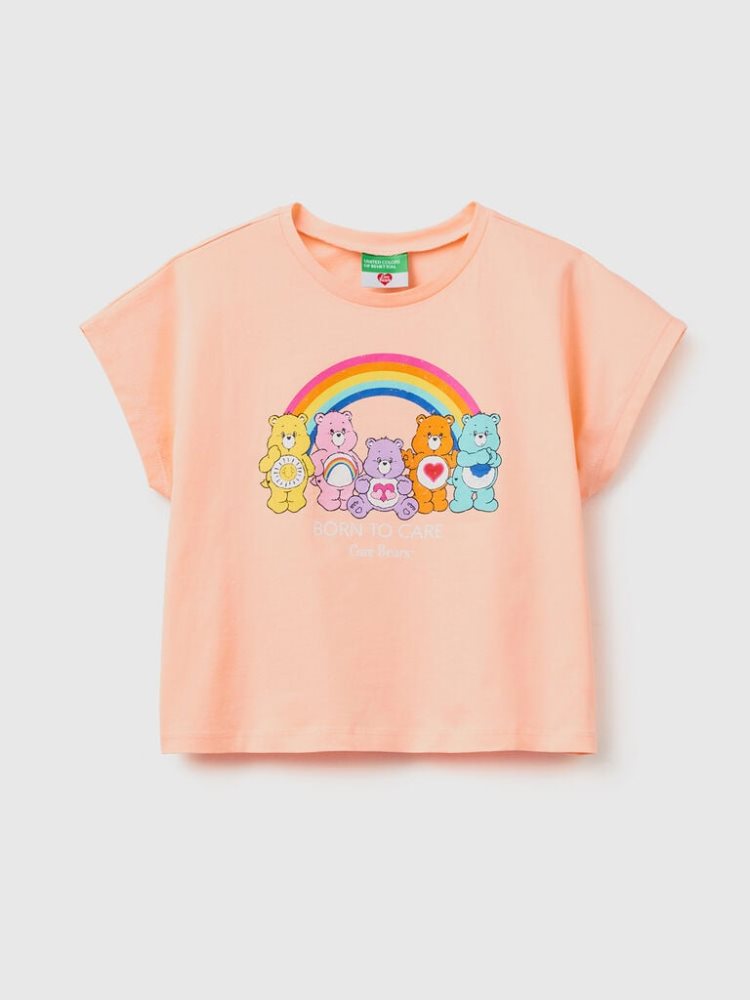 Benetton Care Bears™ Print Short Sleeve T-shirts Kinderen Roze | BE891853