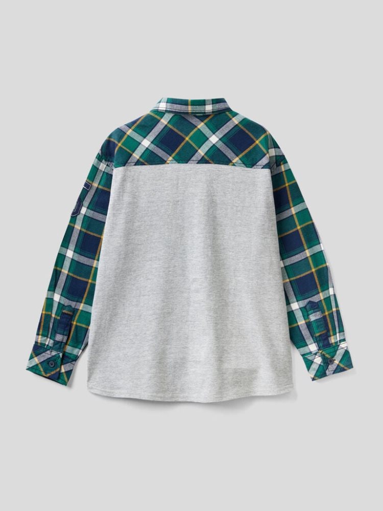 Benetton Check Flannel Overhemd Kinderen Multi-color | BE521062