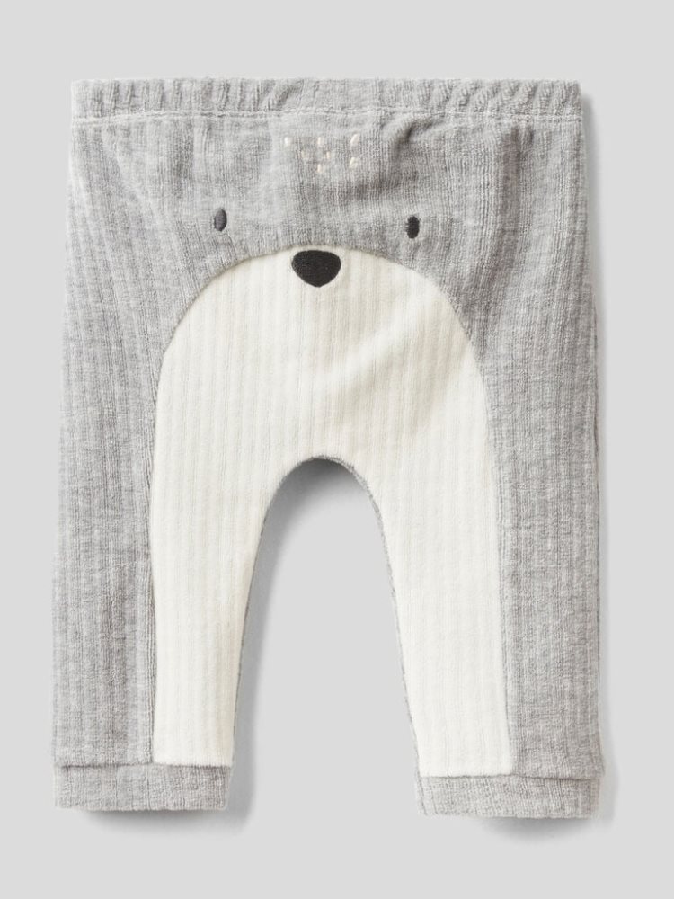 Benetton Chenille Animal Broek Kinderen Lichtgrijs | BE642449