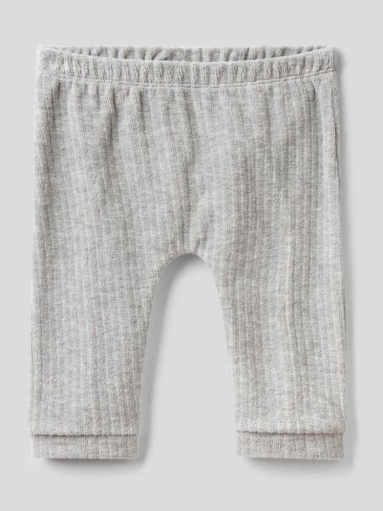 Benetton Chenille Animal Broek Kinderen Lichtgrijs | BE642449