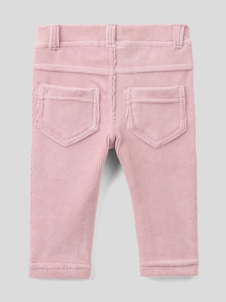 Benetton Chenille Stretch Broek Kinderen Roze | BE804679