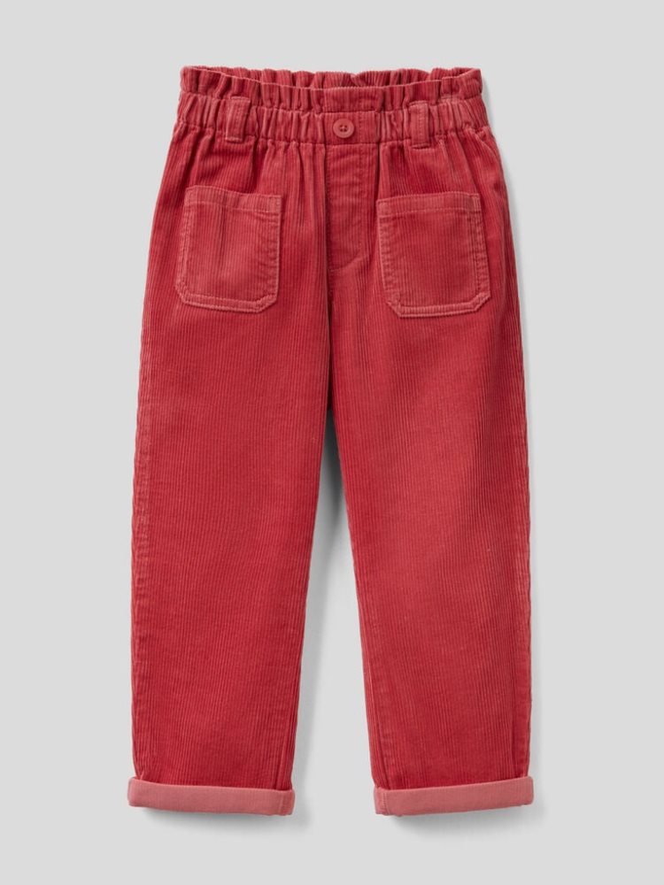 Benetton Corduroy Broek Kinderen Strawberry | BE447245