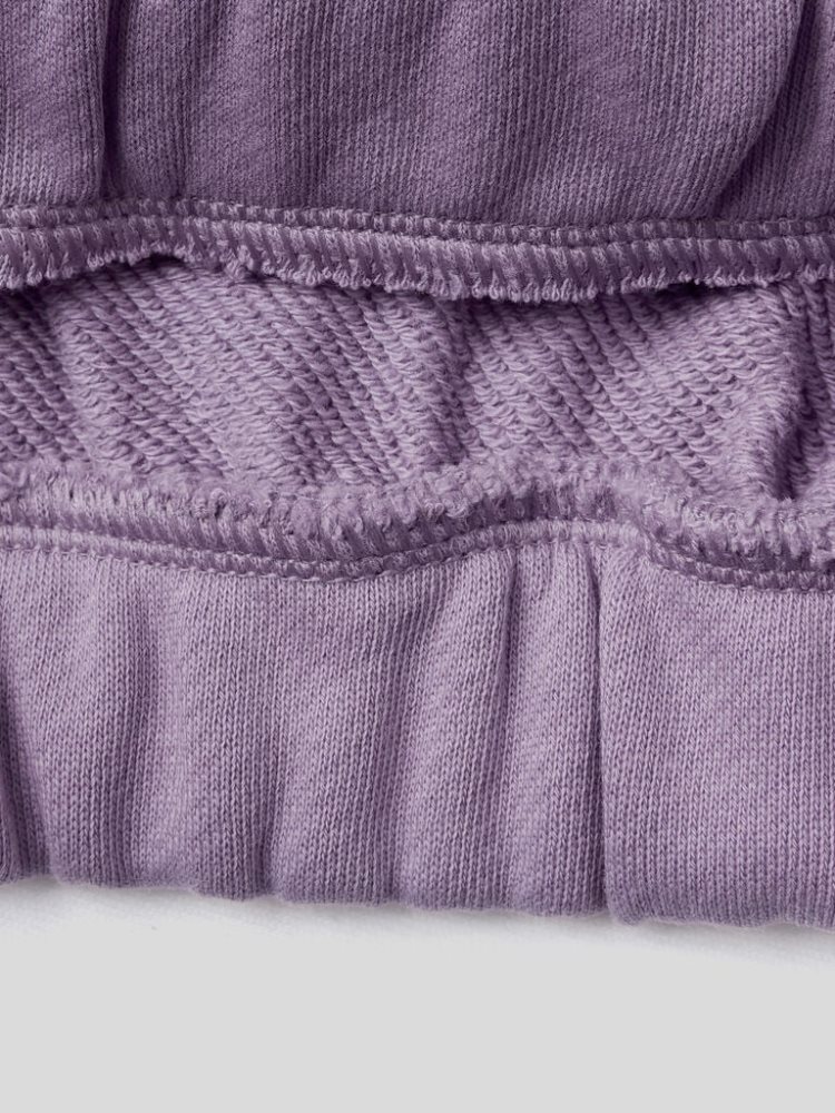 Benetton Crew Neck Organic Katoenen Sweatshirt Kinderen Lilac | BE163850