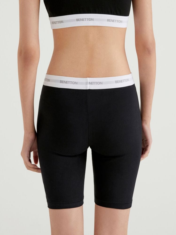 Benetton Cycling Korte Broek Dames Zwart | BE036000