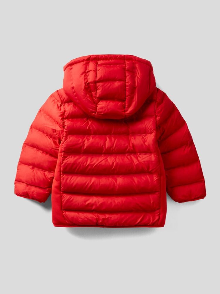 Benetton Detachable Hood Light Jackets Kinderen Rood | BE946253