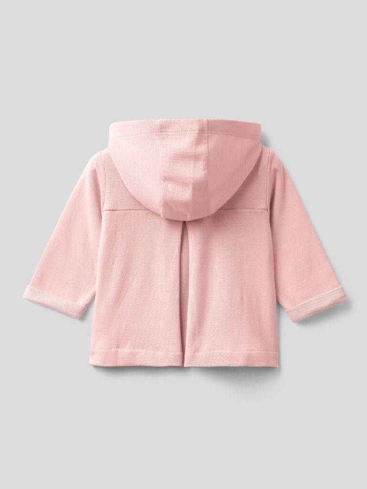 Benetton Double-breasted Hoodie Kinderen Roze | BE942600