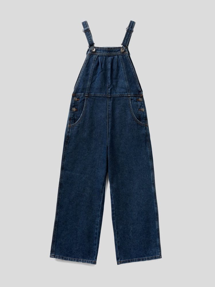 Benetton Eco-recycle Denim Dungarees Kinderen Donkerblauw | BE112116