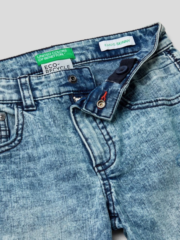 Benetton Eco-recycle Denim Mager Fit Jeans Kinderen Blauw | BE498020