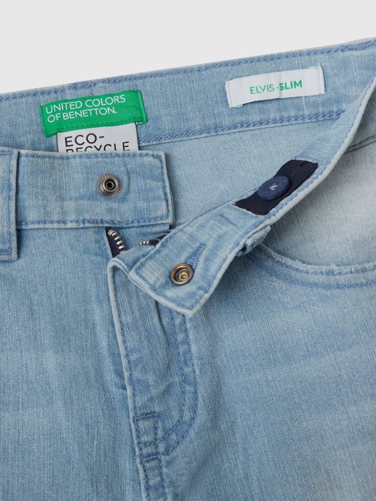 Benetton Eco-recycle Slim Fit Jeans Kinderen Lichtblauw | BE114681