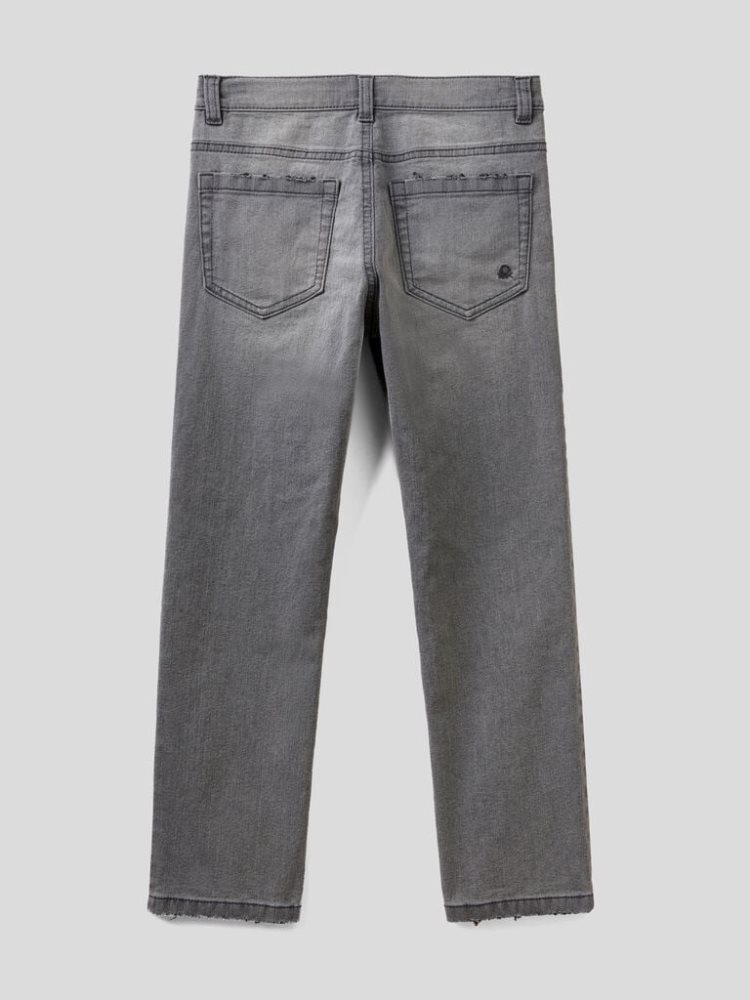 Benetton Eco-recycle Slim Fit Jeans Kinderen Grijs | BE179350