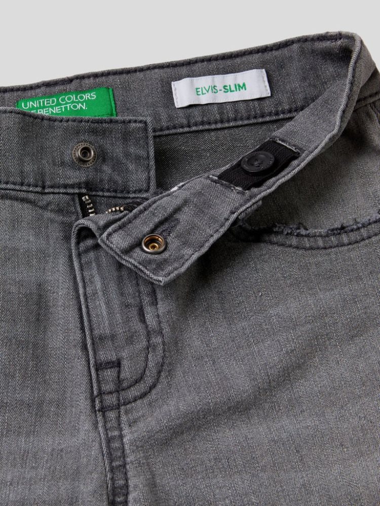 Benetton Eco-recycle Slim Fit Jeans Kinderen Grijs | BE179350