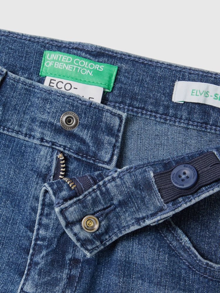 Benetton Eco-recycle Slim Fit Jeans Kinderen Blauw | BE262797