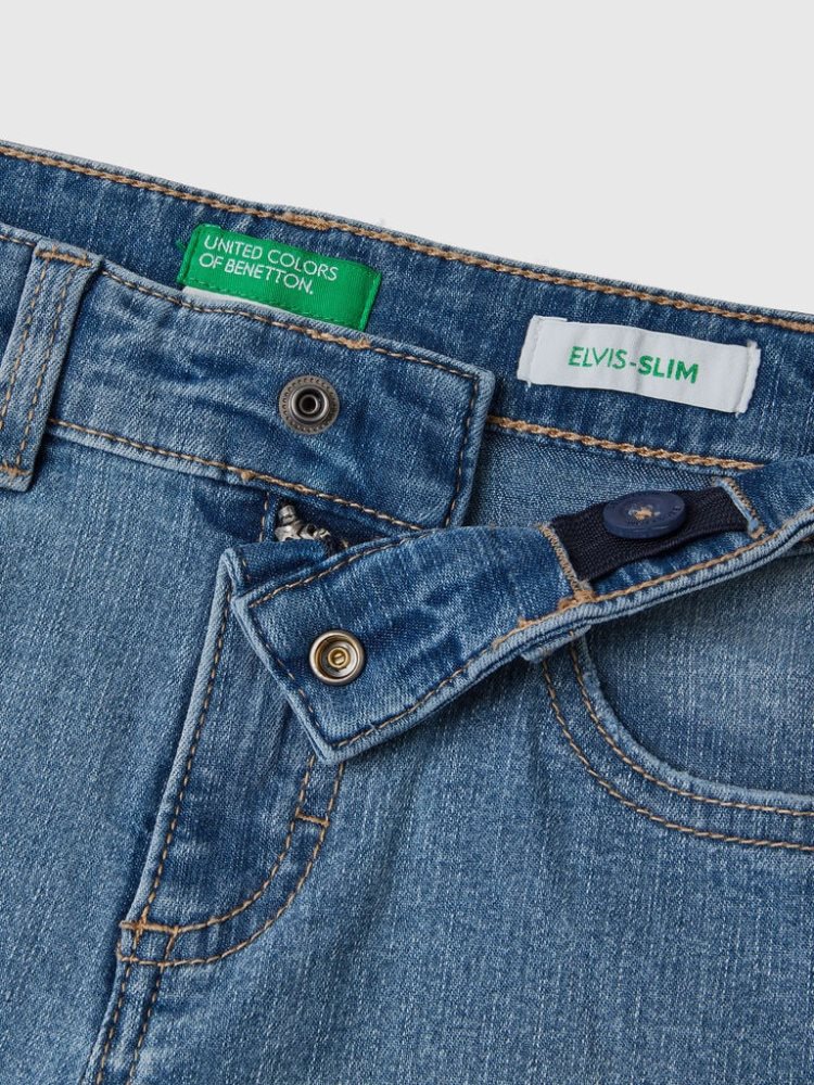 Benetton Eco-recycle Slim Fit Jeans Kinderen Blauw | BE327040