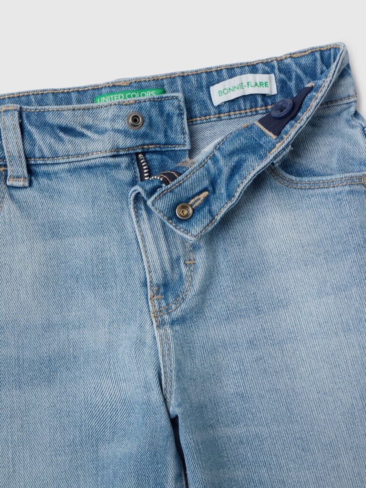 Benetton Five Pocket Flared Jeans Kinderen Blauw | BE847376