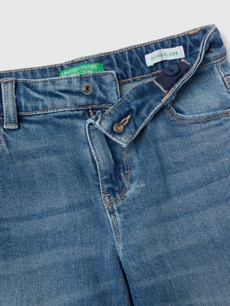 Benetton Five Pocket Flared Jeans Kinderen Blauw | BE877472