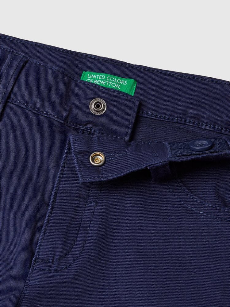 Benetton Five-pocket Slim Fit Broek Kinderen Donkerblauw | BE185088